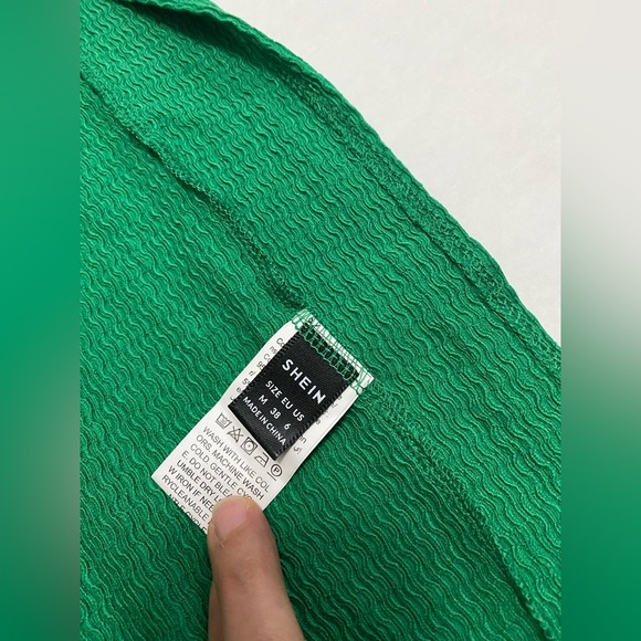 SHEIN Ring Linked Cut Out Drawstring Split Thigh Tube Dress - Picture 6 of 6